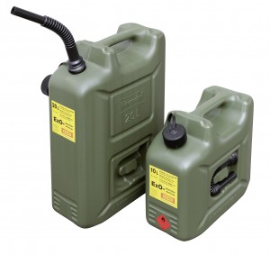 Benzinetank als Ex 0-cherrycans met ADR toelating voor benzine