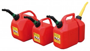 Benzinetank als Cherrycans met tank-stop veiligheidssysteem voor benzine