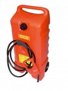 Benzinetank als Trolley  voor benzine met 53 liter inhoud van HD-PE materiaal
