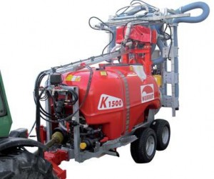 Fruitteeltspuit, K-serie met radiaalblazer GR56 , 2 rijen behandeling (blz 33)