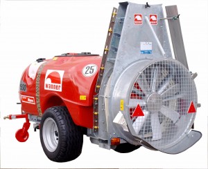 Fruitteeltspuit, K serie, axiaal-blazer met luchtgeleiding, 28″, 36″ en 42 “