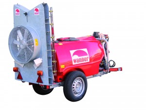 Fruitteeltspuit, SZA24/SZA28/SZA32, axiaal-dwarsstroom-blazer, smalle uitvoering, met 500/600/800/1000/ 1500 liter inhoud