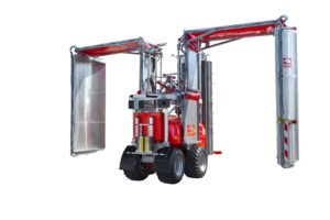 Fruitteeltspuit N-serie met NTR20  reflektorspuit met 4 reflektorschermen voor twee rijen behandeling