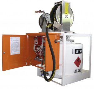 Benzinetanks mobiele vliegtuigtankinstallatie inhoud 280/440 liter