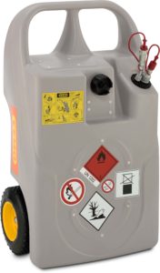Dieseltank.  Trolley  mobiel, 60 en 100 liter voor huisbrandolie en generatoren