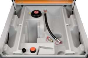 Dieseltank, DT-MOBIEL-EASY 980 ltr. en COMBI 850/100 ltr(100 ltr.voor AdBlue)met ADR toelating