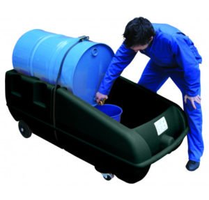 Opvangbak/afvulstation,mobiel afvulstation van PE