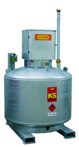 Benzine-tank, stationaire en mobiele tankinstallatie voor benzine
