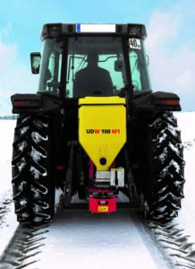 Zoutstrooier van APV ,UDW 100 M1, universele doseermachine  met 105 ltr. inhoud